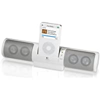 Logitech MM32 Portable Speakers for iPod- Altavoces portátiles- Stereo- 2.0- Blanco- AA